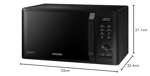 Samsung mg23 K3515ck micro-ondes avec grill plan de travail 23L 800 W Noir Four à micro-ondes - ZEROTURNN