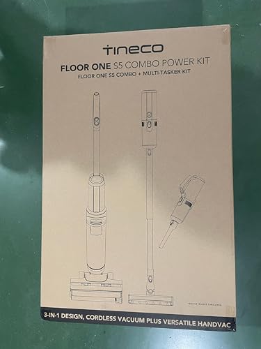 Tineco Floor One S5 Combo Power KIT Aspirateur Eau et Poussière à Main intelligents sans Fil 3 en 1, idéal pour Les saletés collantes et Les Poils d'animaux sur Sol Dur, léger - ZEROTURNN