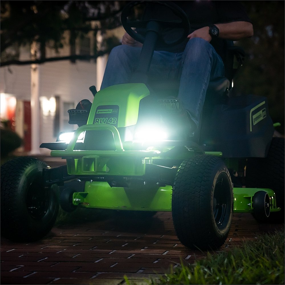 80V 42" Cordless Battery CrossoverT Riding Lawn Mower w/ Six (6) 4.0Ah Batteries and Three (3) Dual Port Turbo Chargers - ZEROTURNN