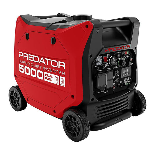 Predator. 5000 Watt Dual-Fuel SUPER QUIET Inverter - ZEROTURNN